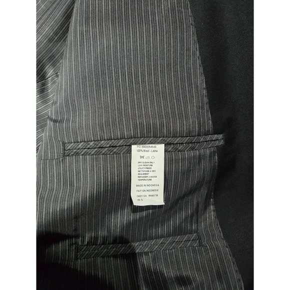 Classic Charcoal Gray Men's Suit Blazer Business Professional ‎ Formal Wear - Picture 8 of 9